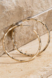 Shiny Textured Hoops