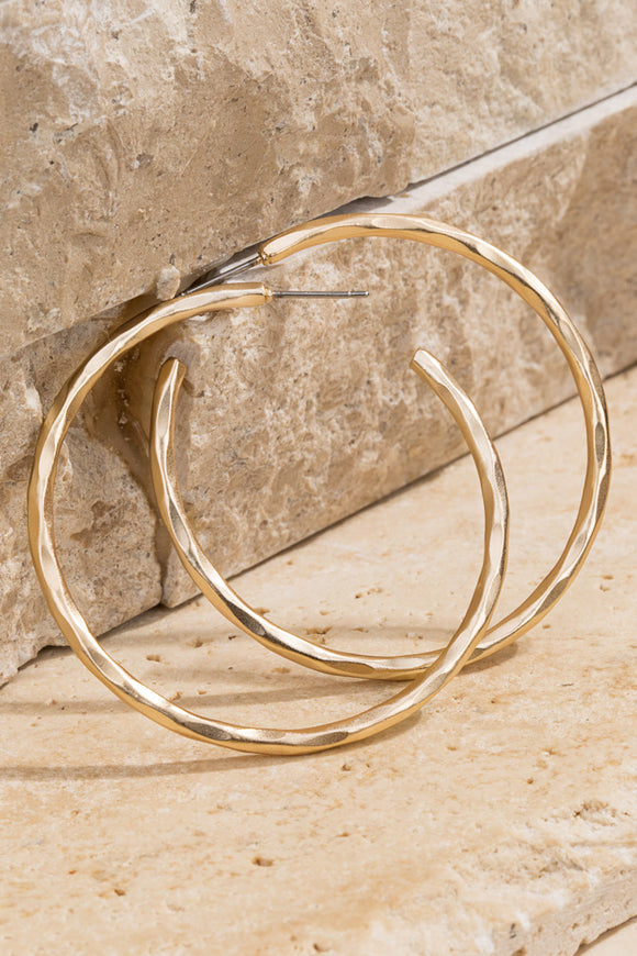 Matte Textured Hoops
