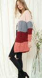 Unlocked Heart Colorblock Cardigan