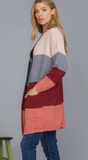 Unlocked Heart Colorblock Cardigan