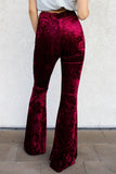 Ice Velvet Flare Pants