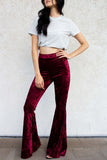 Ice Velvet Flare Pants