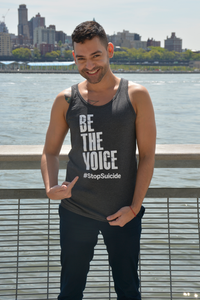 Unisex Charcoal Be The Voice Tank Top